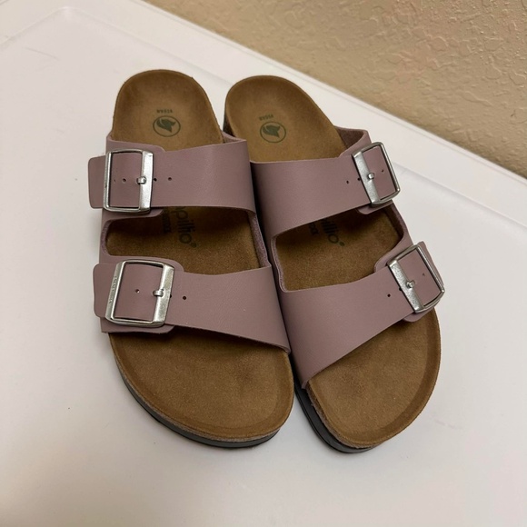 BIRKENSTOCK Papillio Purple Vegan Platform Sandals Women's 41 (US 10) - Picture 2 of 6